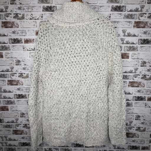 Denver Hayes cream marled turtleneck sweater (Women's Size L)
