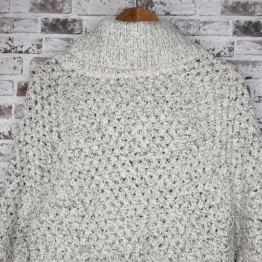 Denver Hayes cream marled turtleneck sweater (Women's Size L)