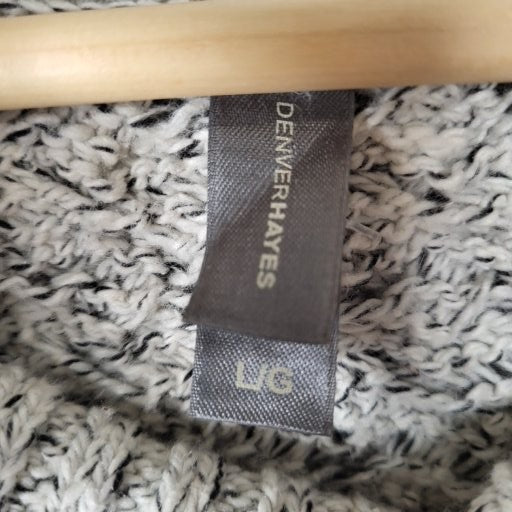 Denver Hayes cream marled turtleneck sweater (Women's Size L)