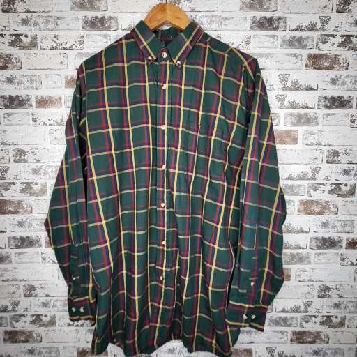 Ash Creek Trading Green Plaid Button-Down Shirt (Men's Size N/A)