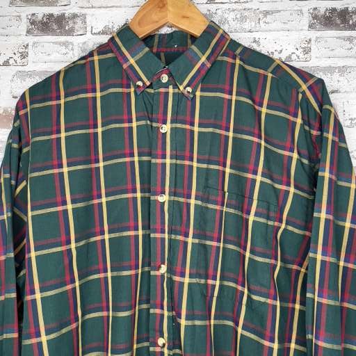 Ash Creek Trading Green Plaid Button-Down Shirt (Men's Size N/A)