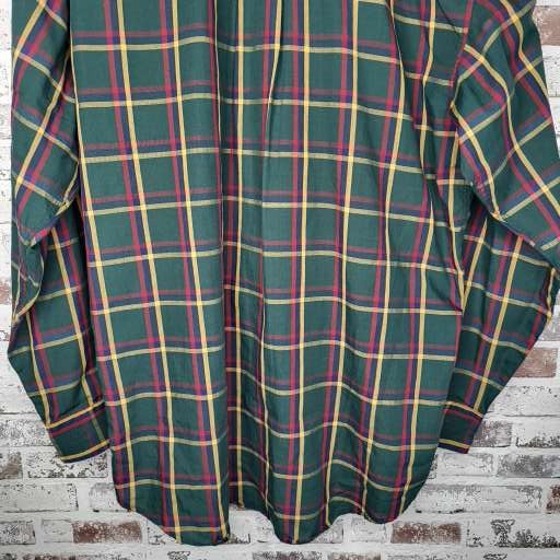 Ash Creek Trading Green Plaid Button-Down Shirt (Men's Size N/A)
