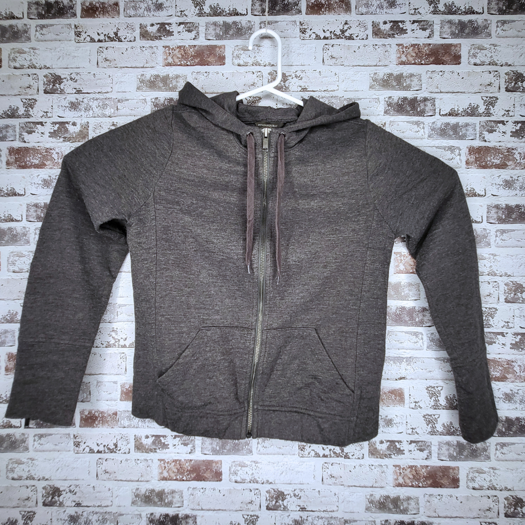 Banana Republic grey full-zip hoodie (Women's Size S)