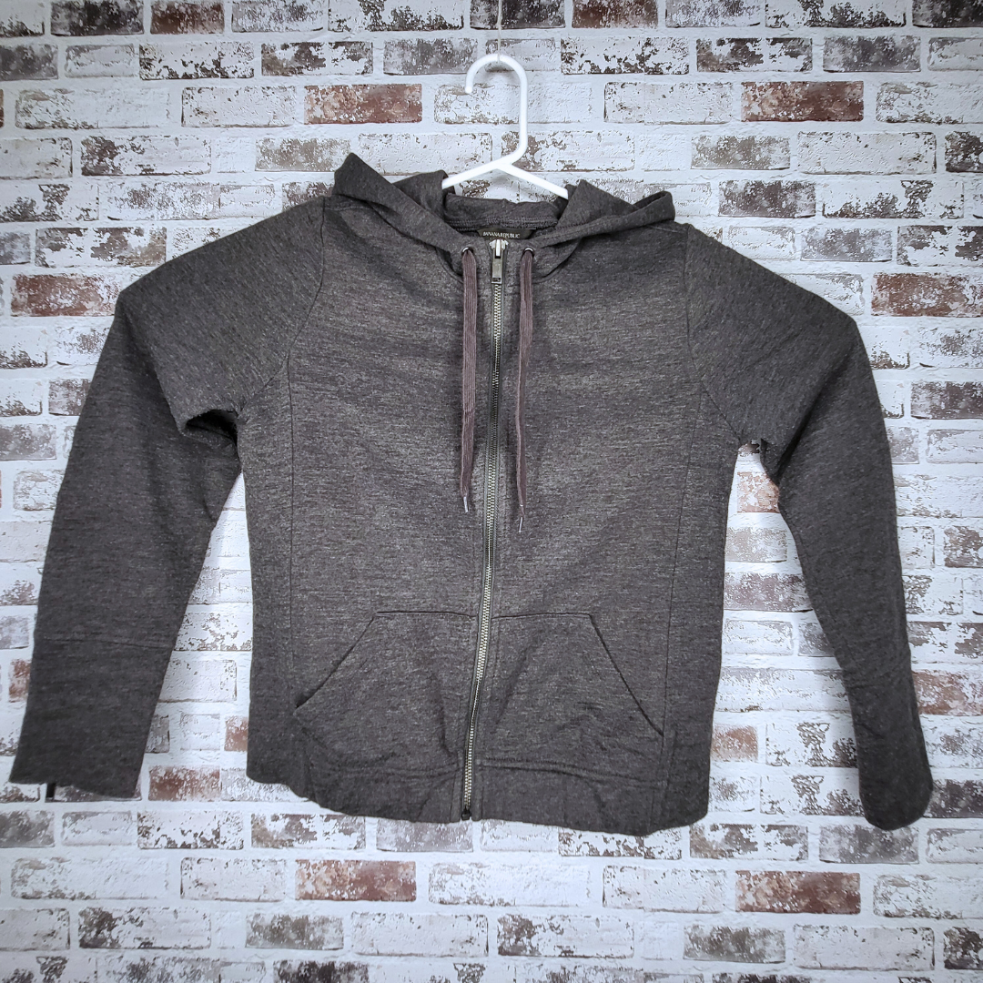 Banana Republic grey full-zip hoodie (Women's Size S)