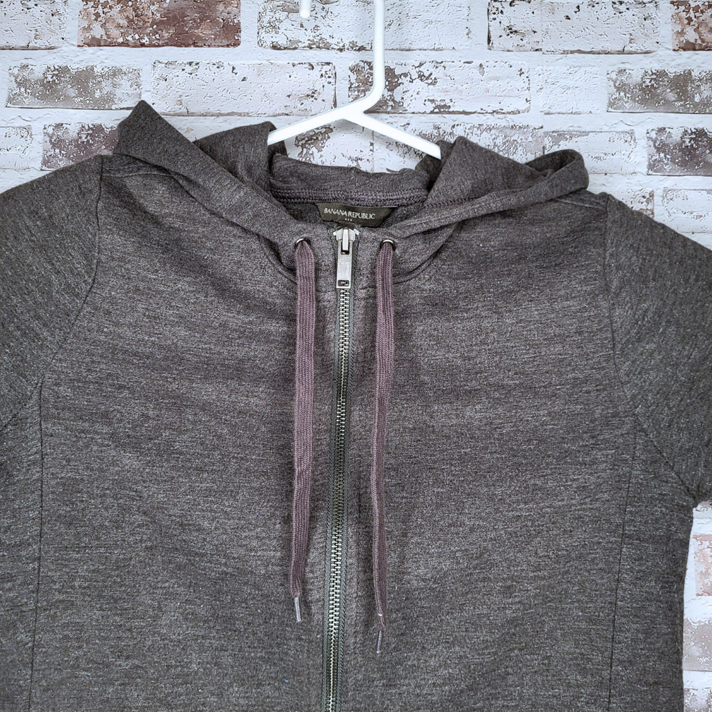 Banana Republic grey full-zip hoodie (Women's Size S)
