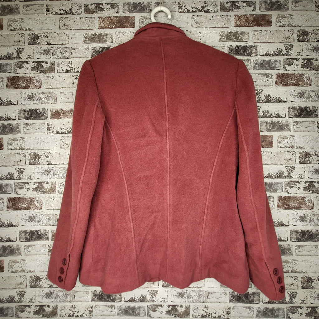 Blu's Mauve Wool Blend Blazer (Women's Size 8)