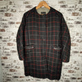 Basic House Black Red Plaid Coat (Women's Size 90 in S.Korea/US Size Small)