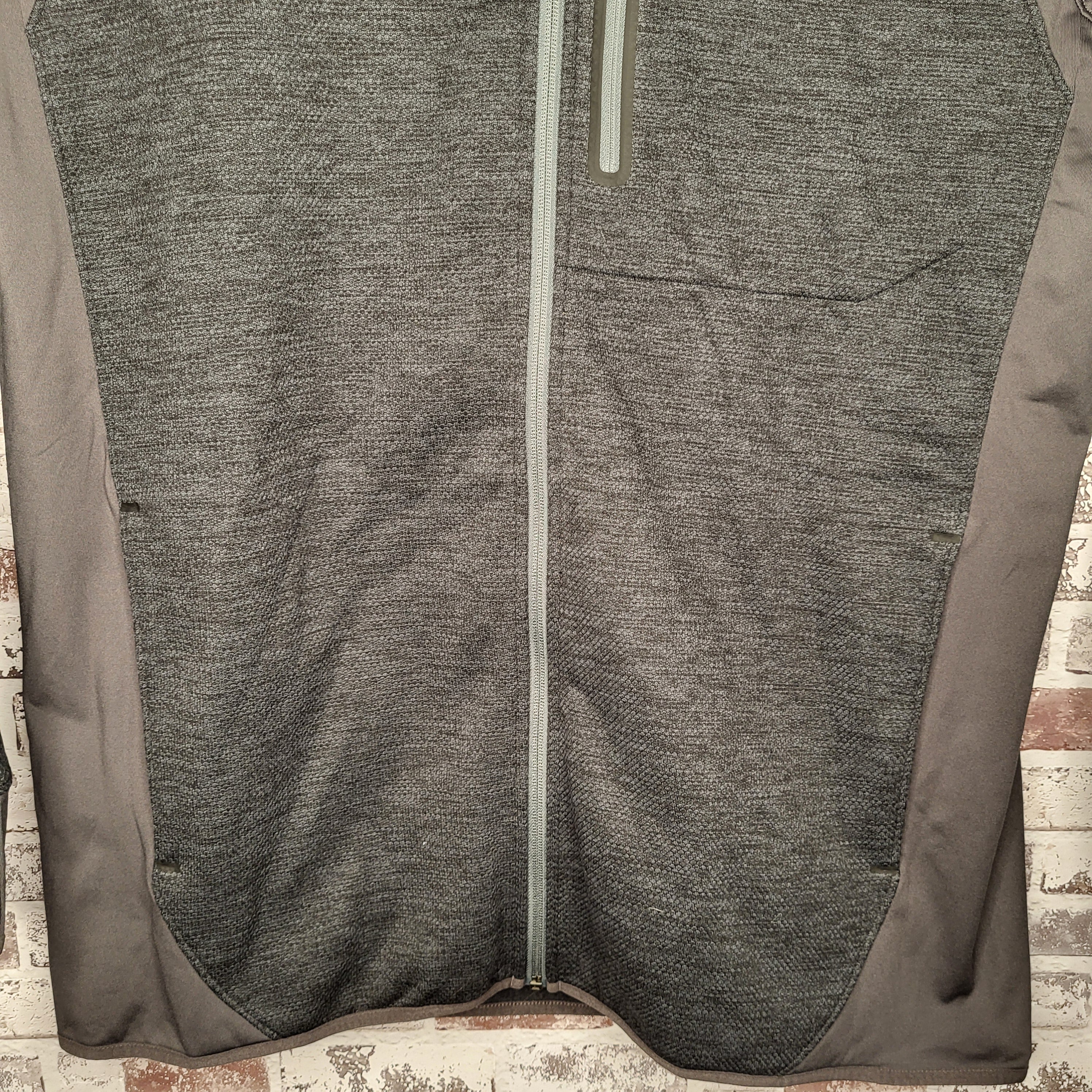 NEW Eddie Bauer charcoal grey First Ascent Cloud Layer hybrid full-zip hoodie (Men's Size XL)