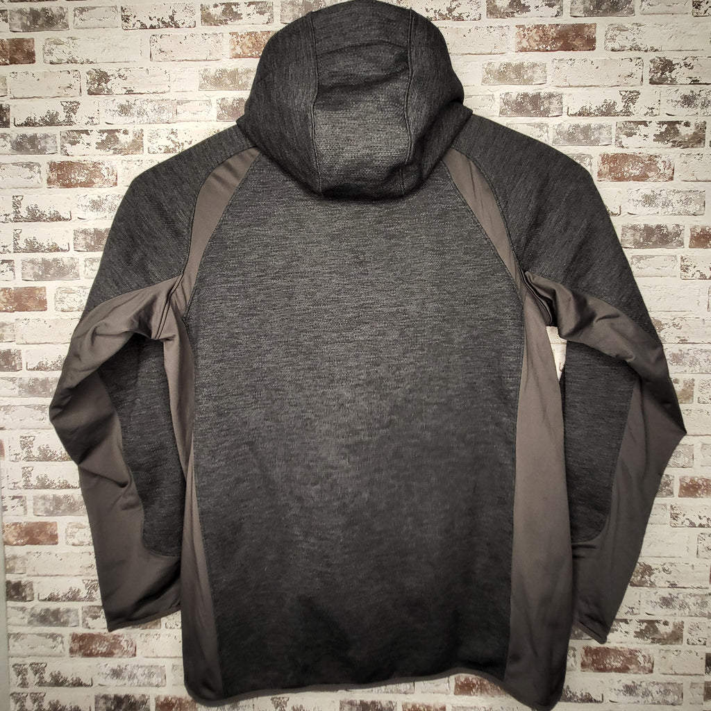 NEW Eddie Bauer charcoal grey First Ascent Cloud Layer hybrid full-zip hoodie (Men's Size XL)