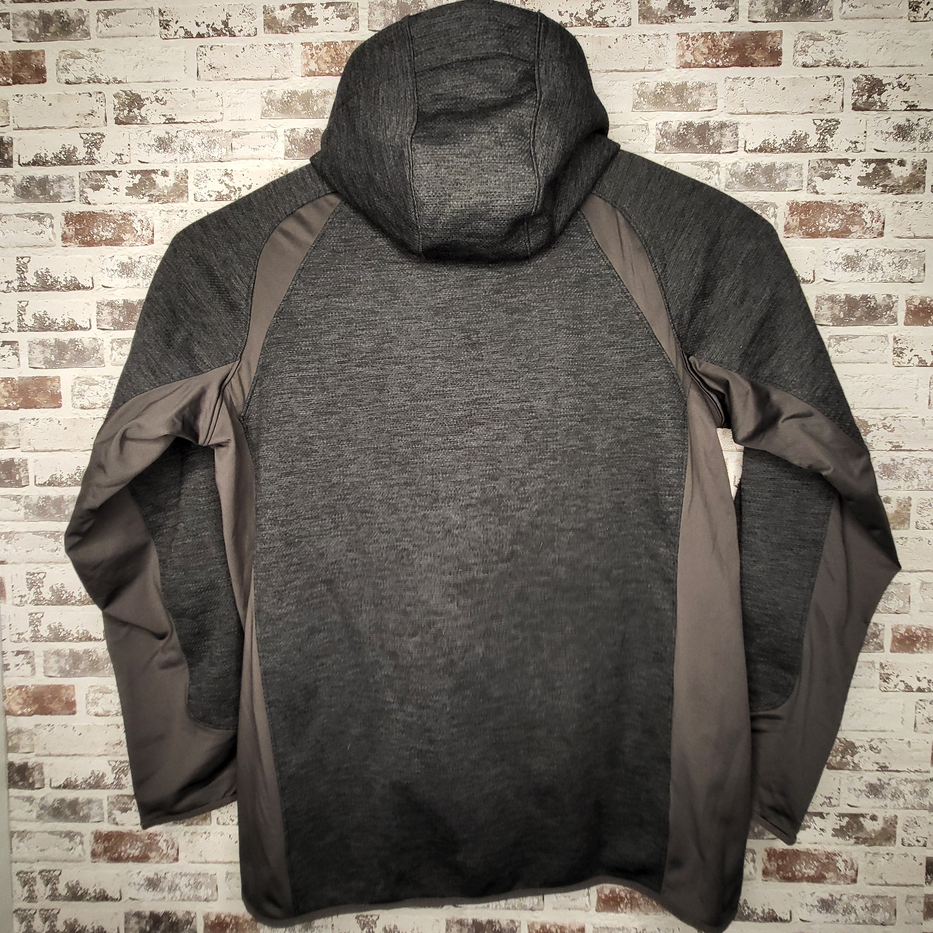 NEW Eddie Bauer charcoal grey First Ascent Cloud Layer hybrid full-zip hoodie (Men's Size XL)