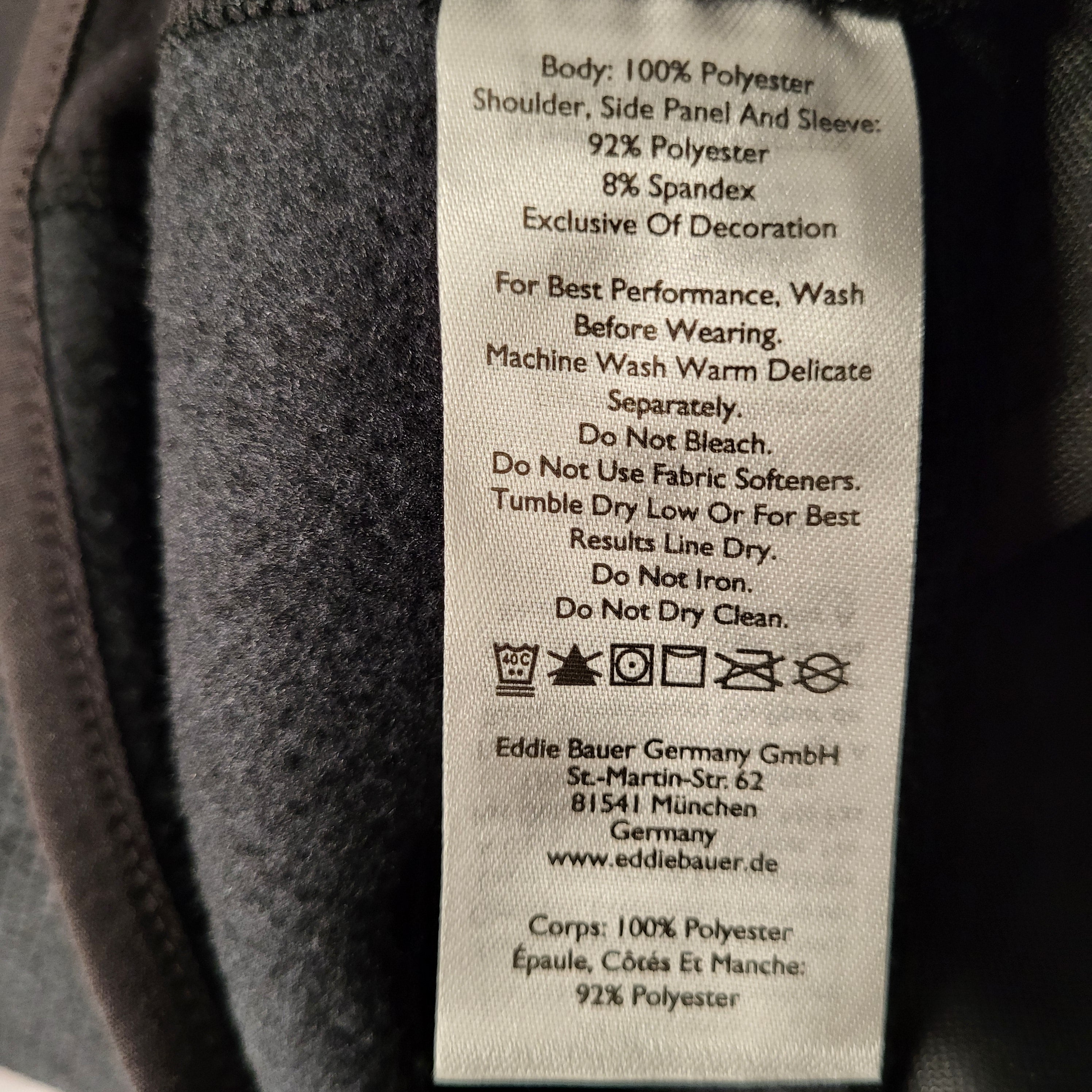 NEW Eddie Bauer charcoal grey First Ascent Cloud Layer hybrid full-zip hoodie (Men's Size XL)