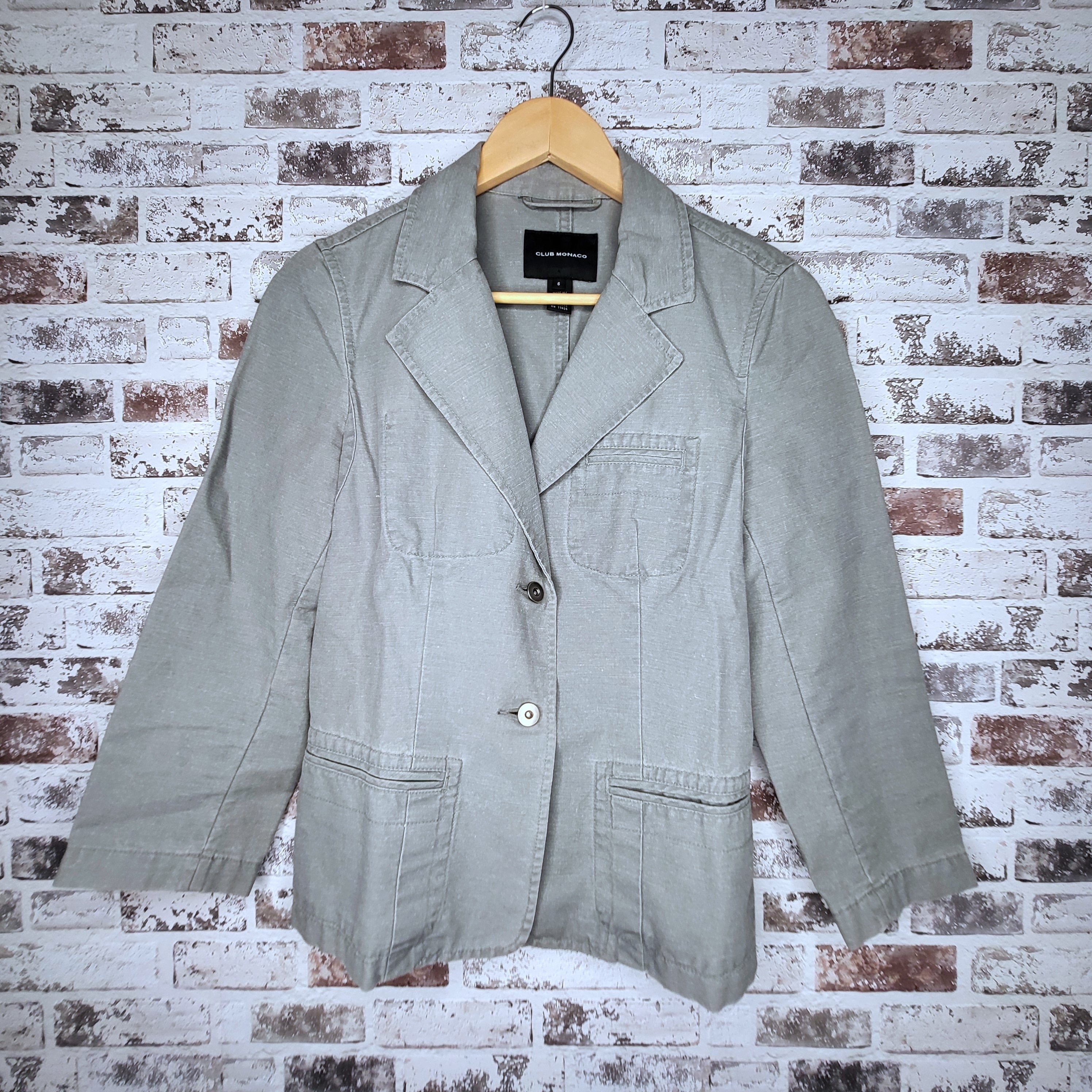 Club Monaco light grey blazer (Women's Size 6)