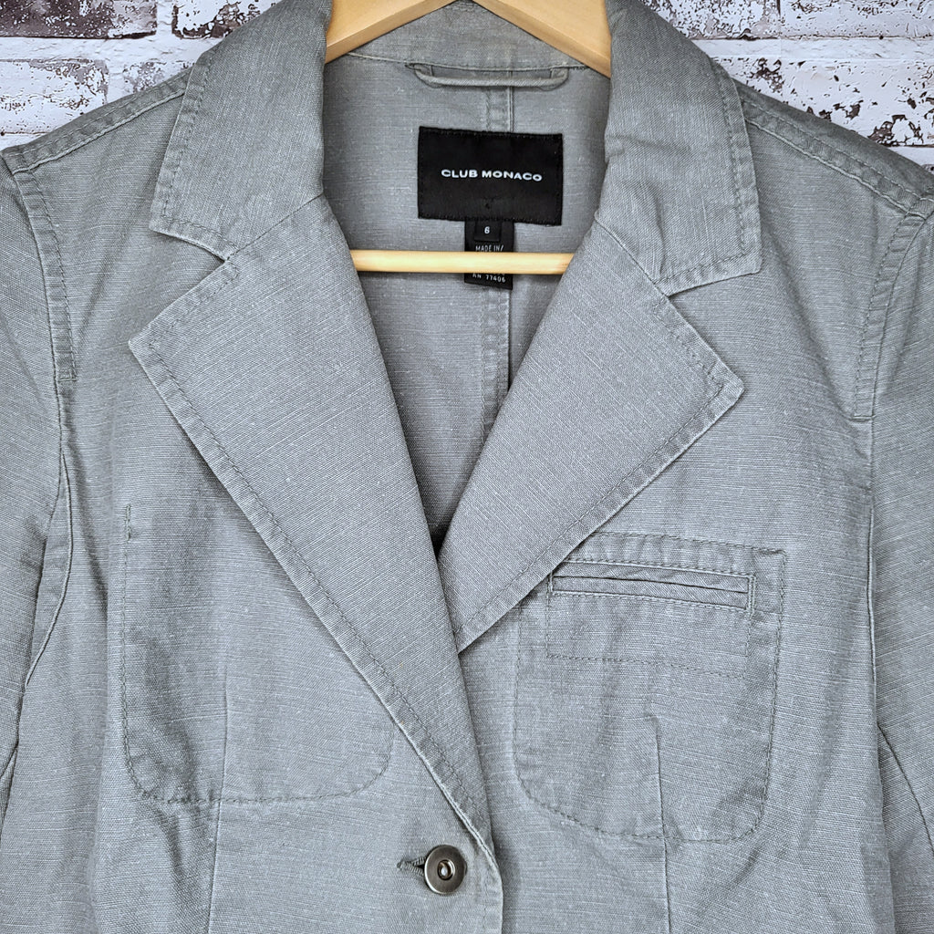 Club Monaco light grey blazer (Women's Size 6)