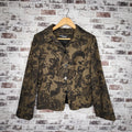 Brenda Beddome Olive paisley cropped blazer (Women's Size S)
