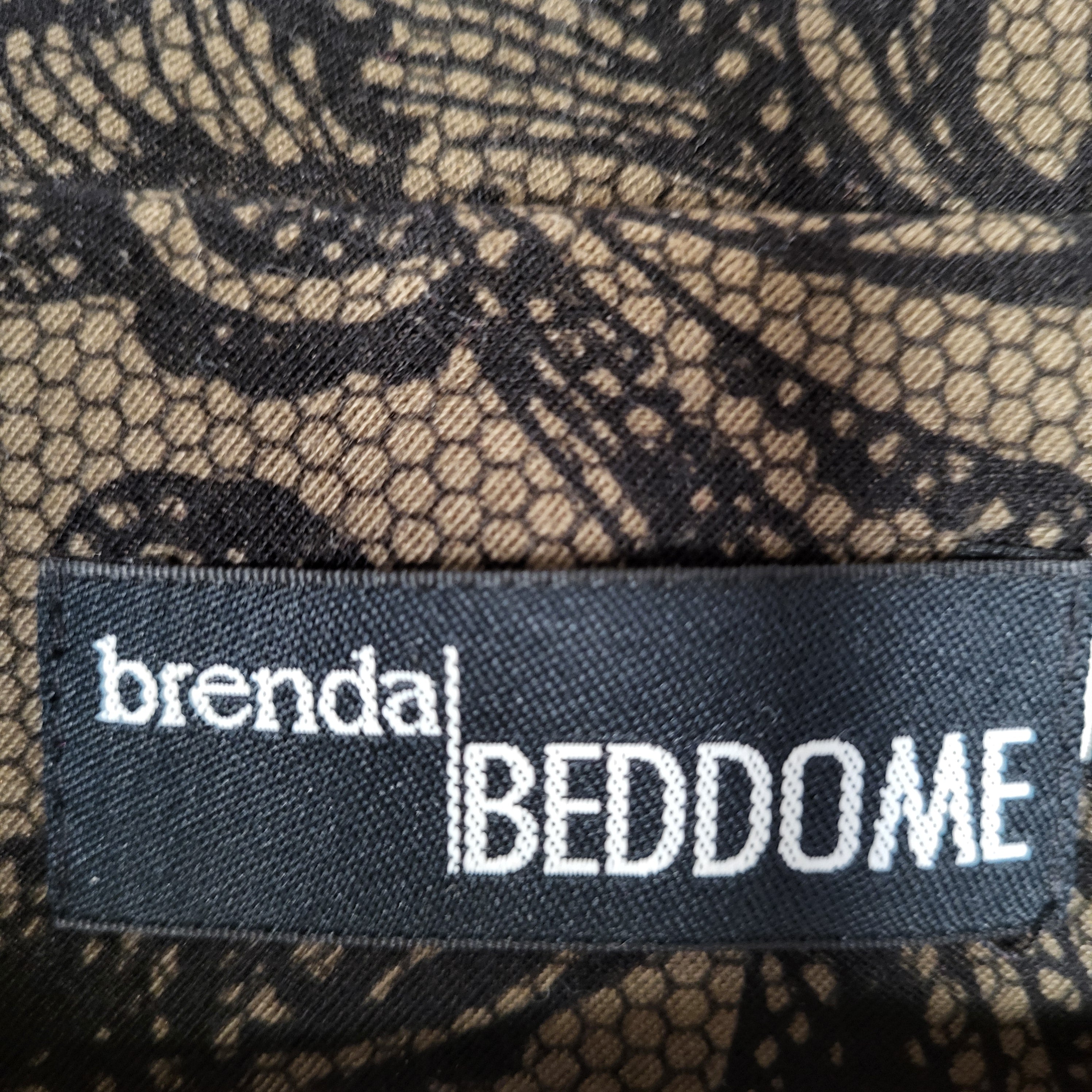 Brenda Beddome Olive paisley cropped blazer (Women's Size S)
