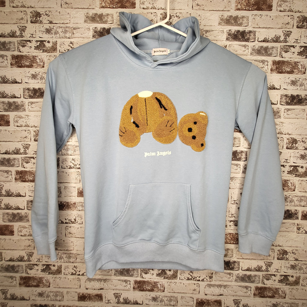 Palm Angels light blue hoodie (Men's Size L)