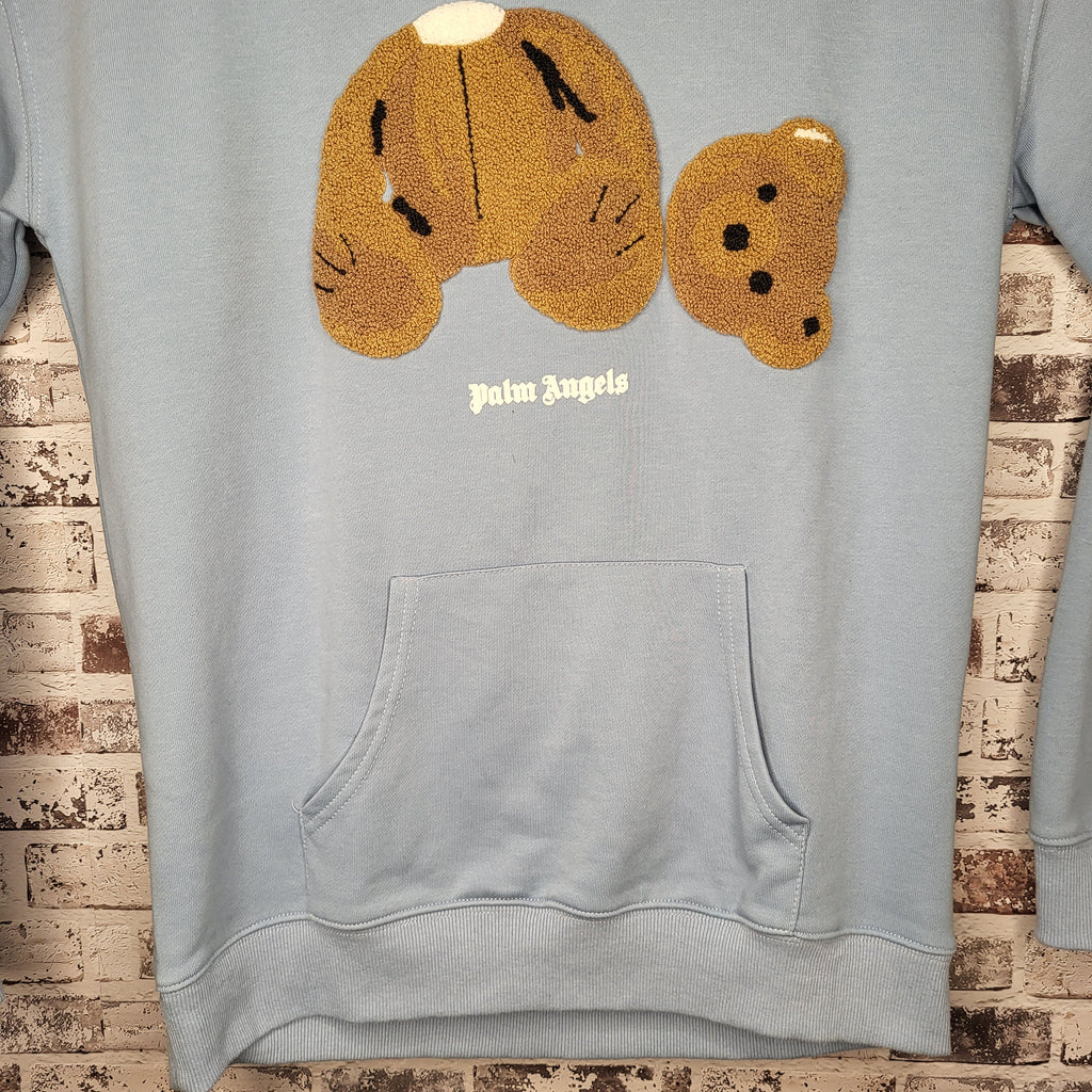 Palm Angels light blue hoodie (Men's Size L)