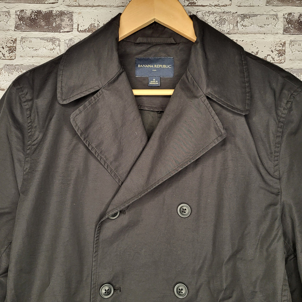 Banana Republic black double-breasted jacket (Men's Size M)