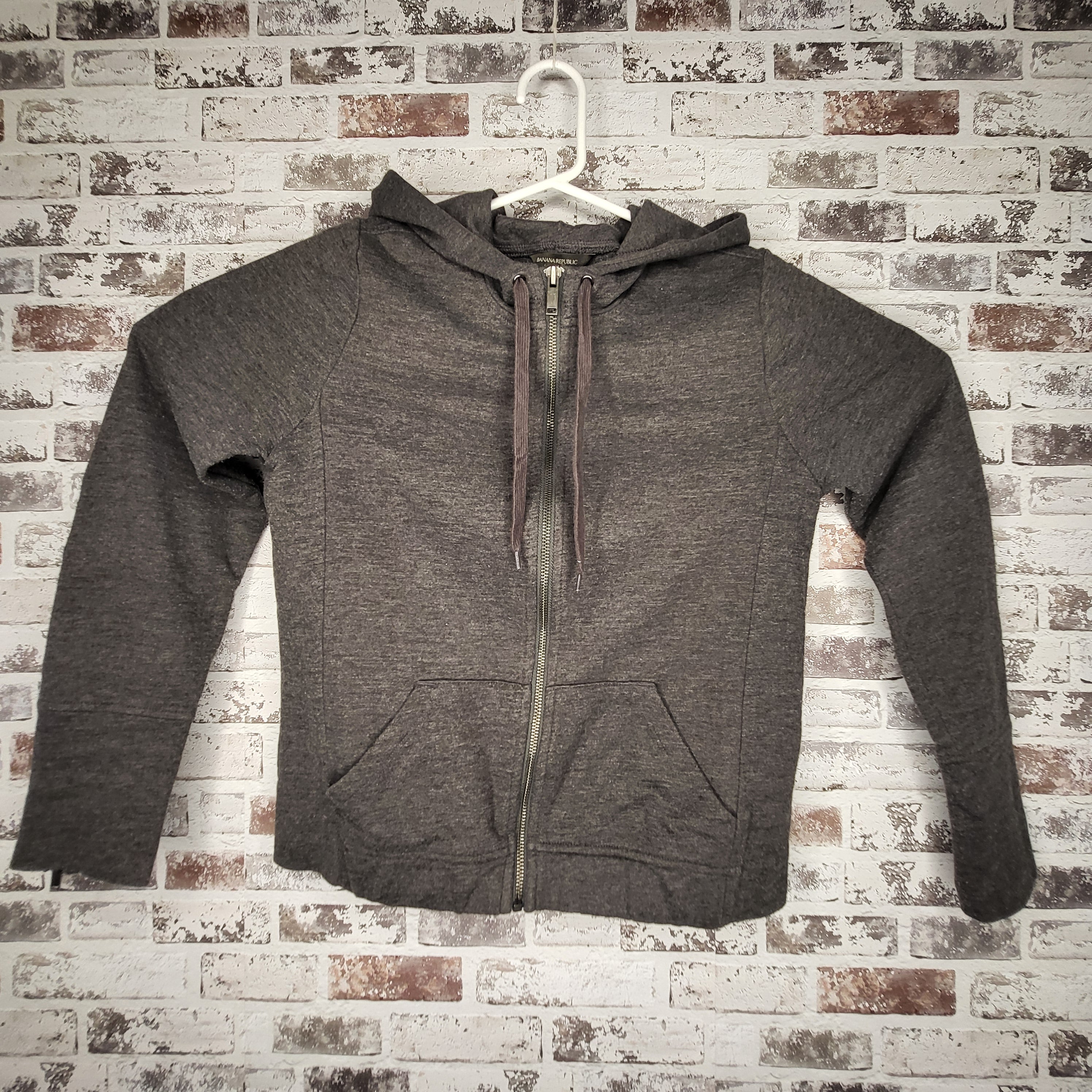 Banana Republic grey full-zip hoodie (Women's Size S)