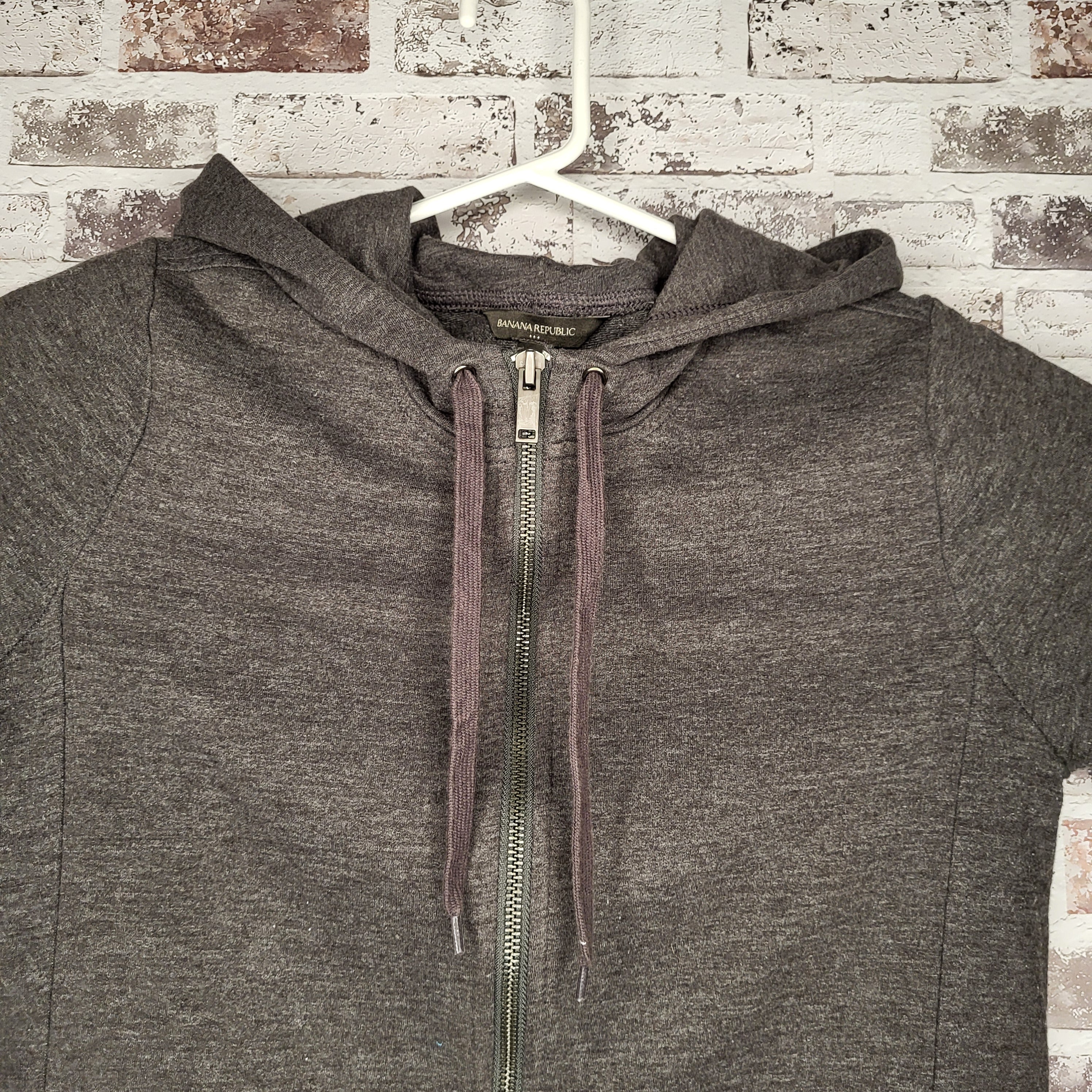 Banana Republic grey full-zip hoodie (Women's Size S)