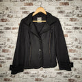 Marc Cain black cropped blazer (Women's Size 8 or S/M)