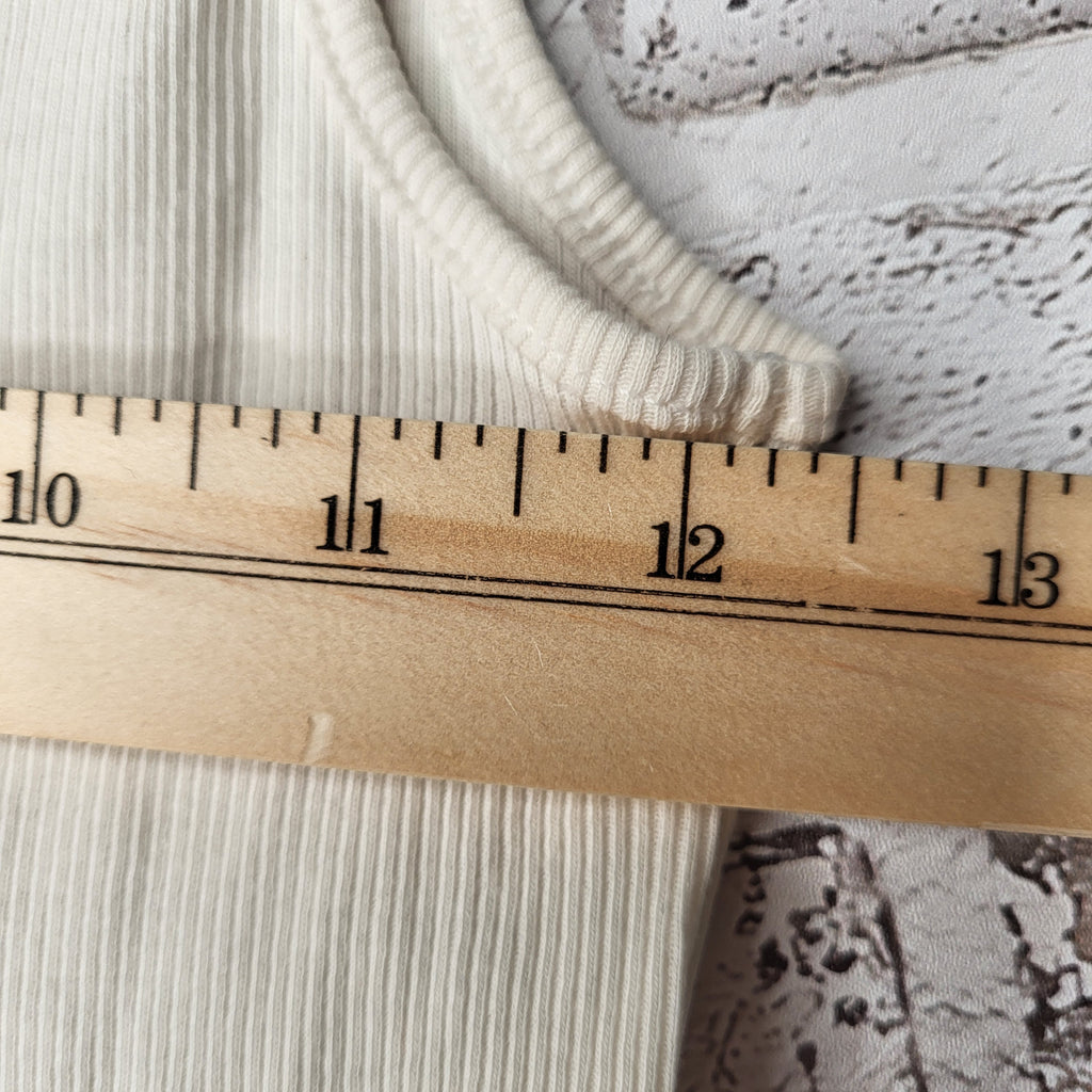 Banana Republic ivory ribbed mock neck bodysuit (Women's Size XS)