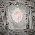 Litographs "Little Women" all-over text print hoodie (Women's Size S)