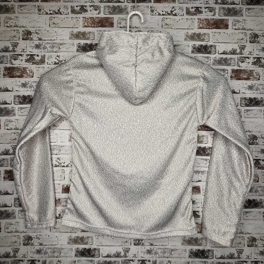Litographs "Little Women" all-over text print hoodie (Women's Size S)