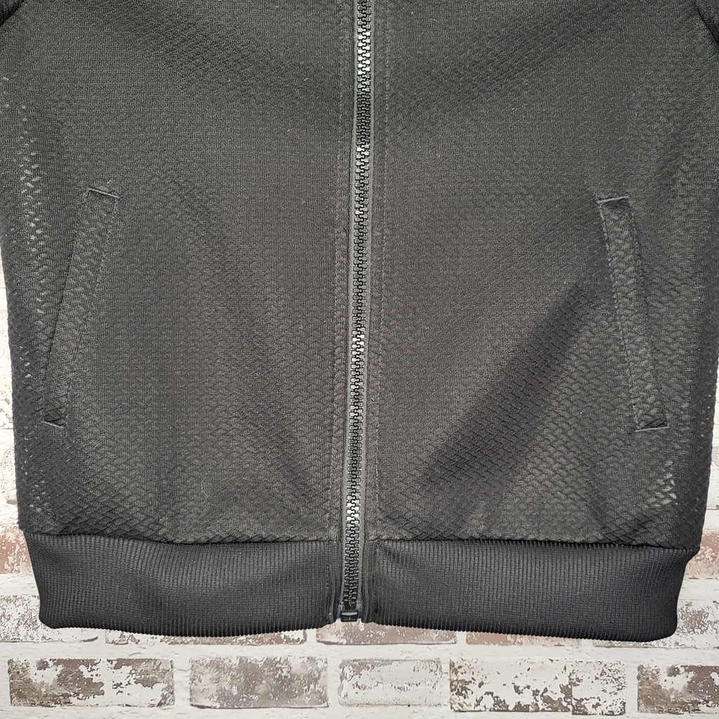 Adidas black mesh track jacket (Women's Size M)