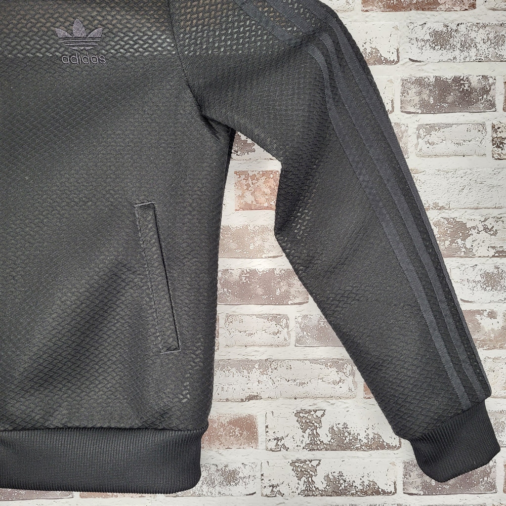 Adidas black mesh track jacket (Women's Size M)