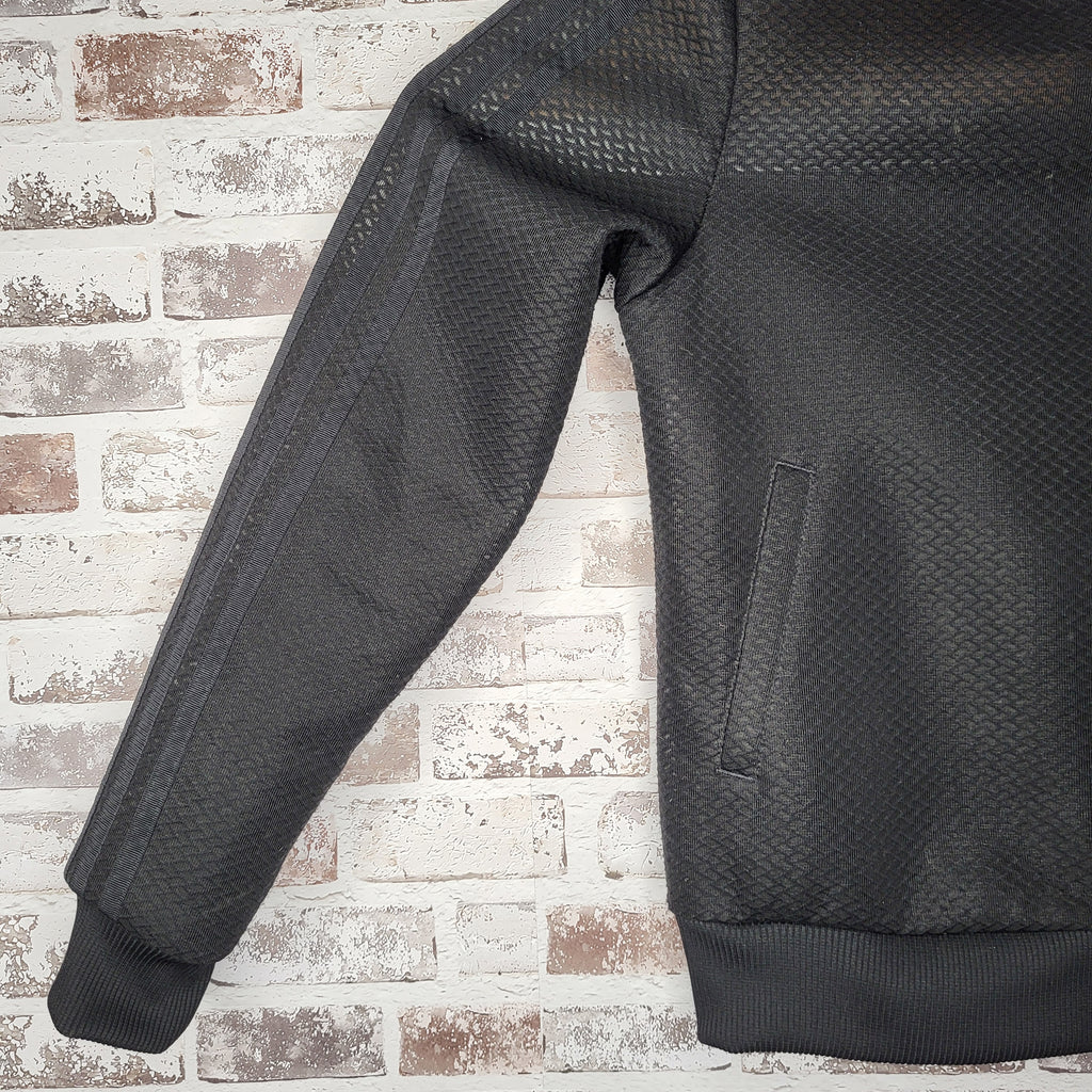 Adidas black mesh track jacket (Women's Size M)