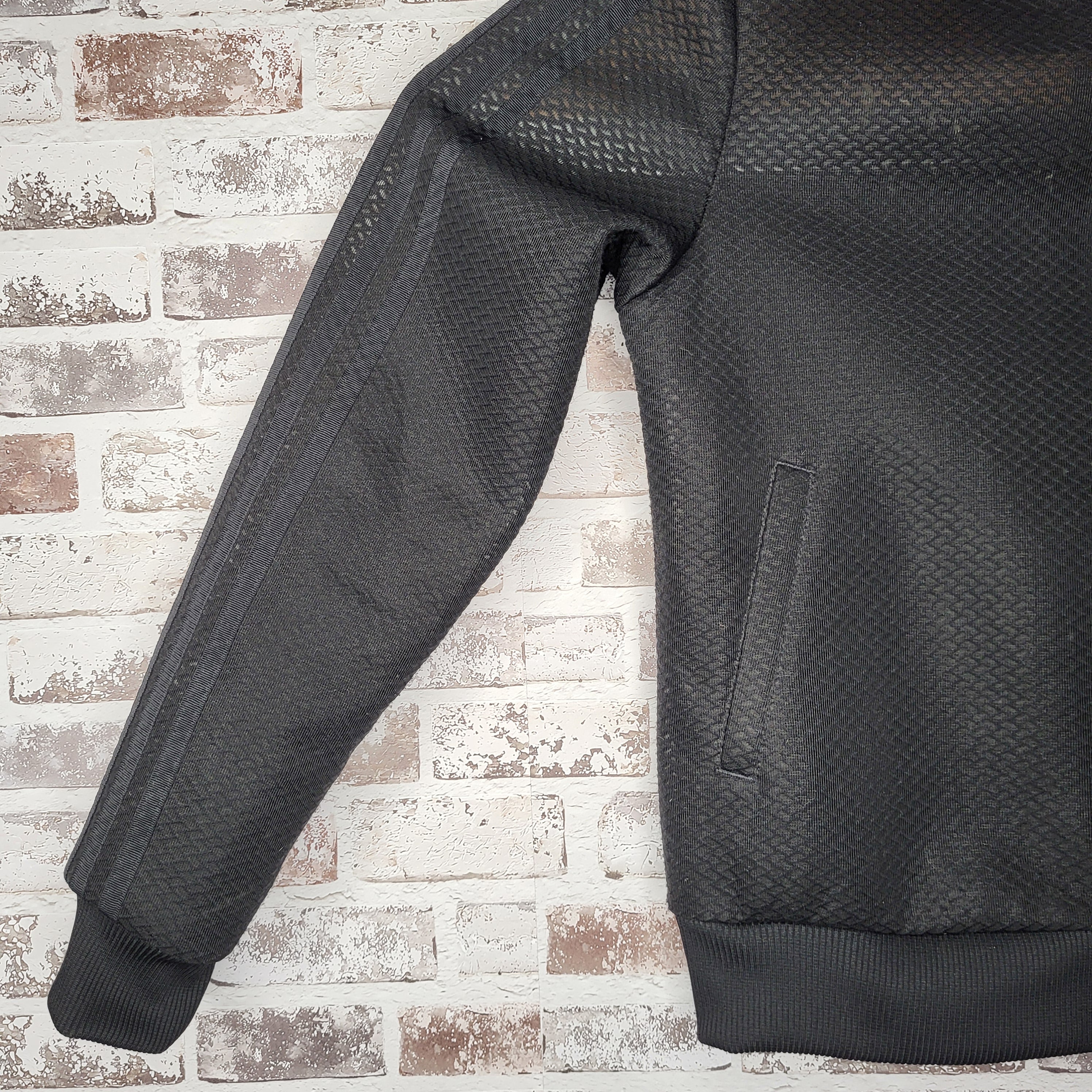 Adidas black mesh track jacket (Women's Size M)