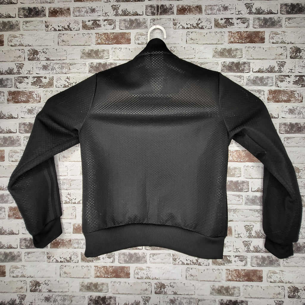 Adidas black mesh track jacket (Women's Size M)