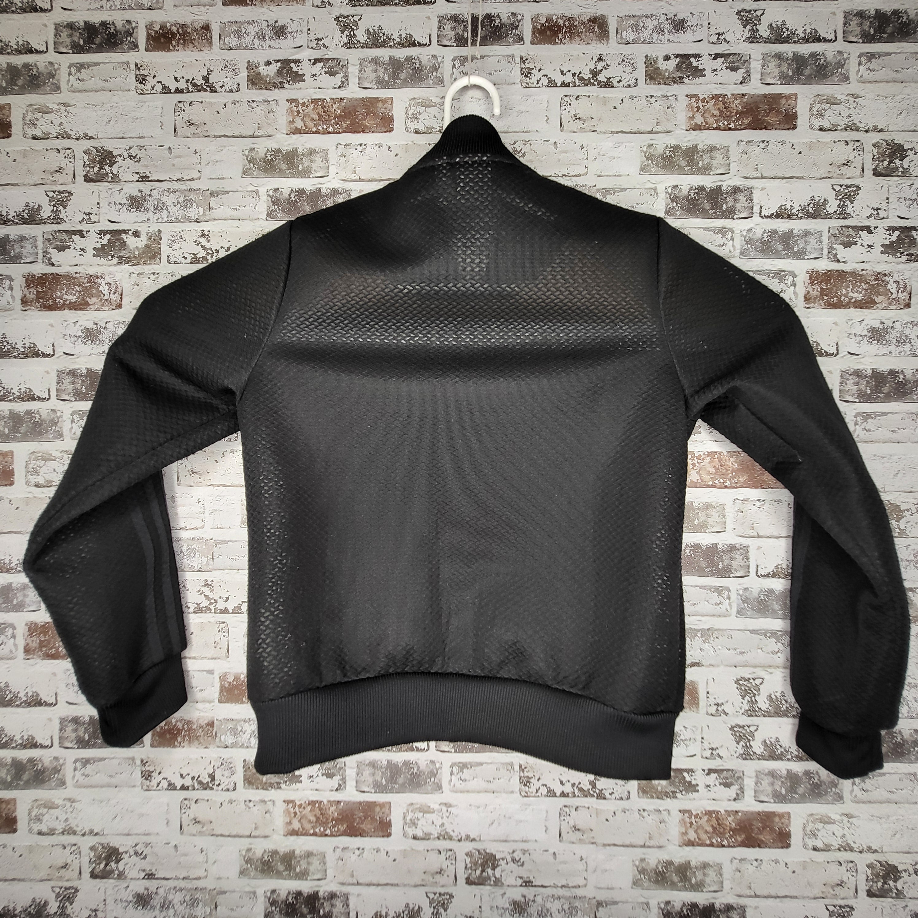 Adidas black mesh track jacket (Women's Size M)