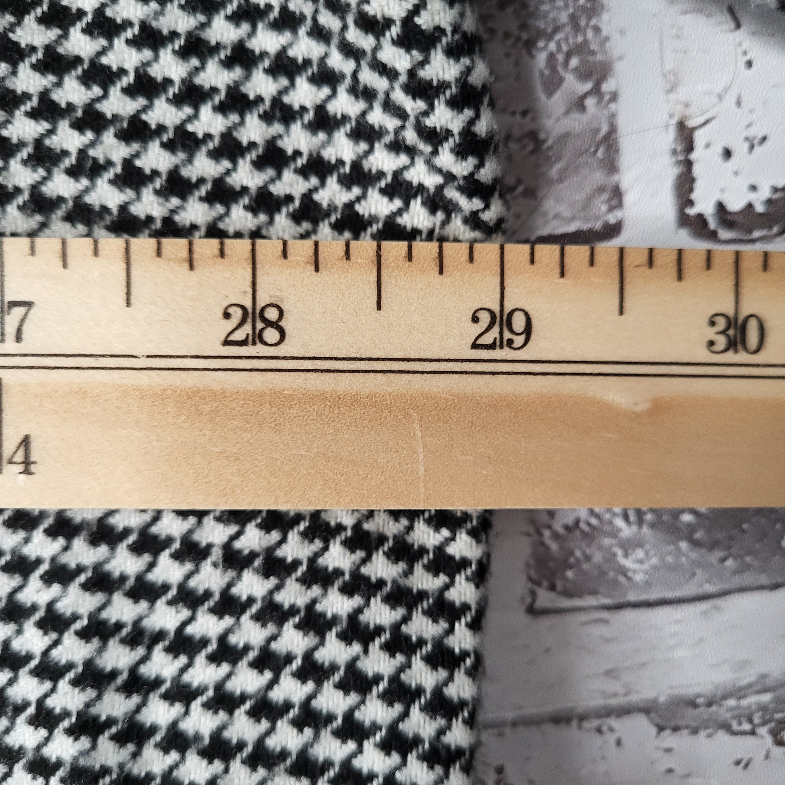 Abercrombie & Fitch Black White Houndstooth Flannel Shacket (Women's Size XXL)