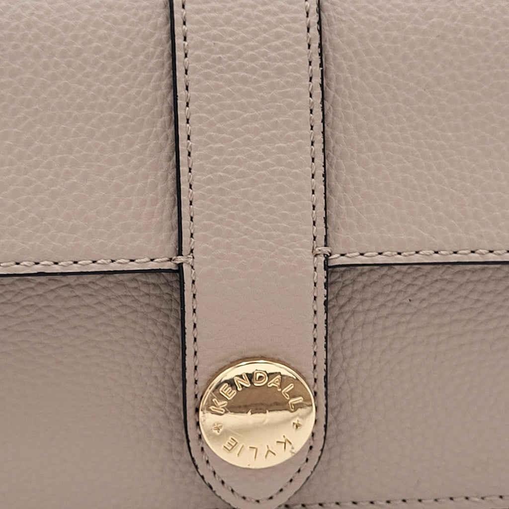 Kendall + Kylie Beige Mini Top Handle Crossbody Bag