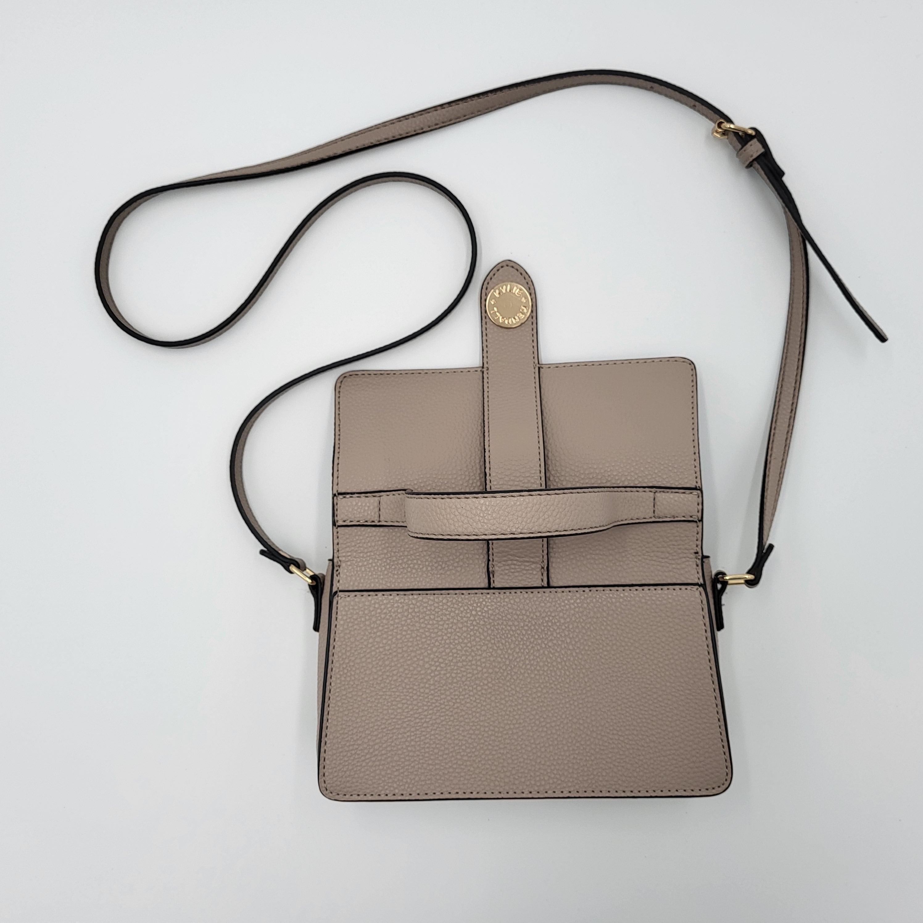 Kendall + Kylie Beige Mini Top Handle Crossbody Bag