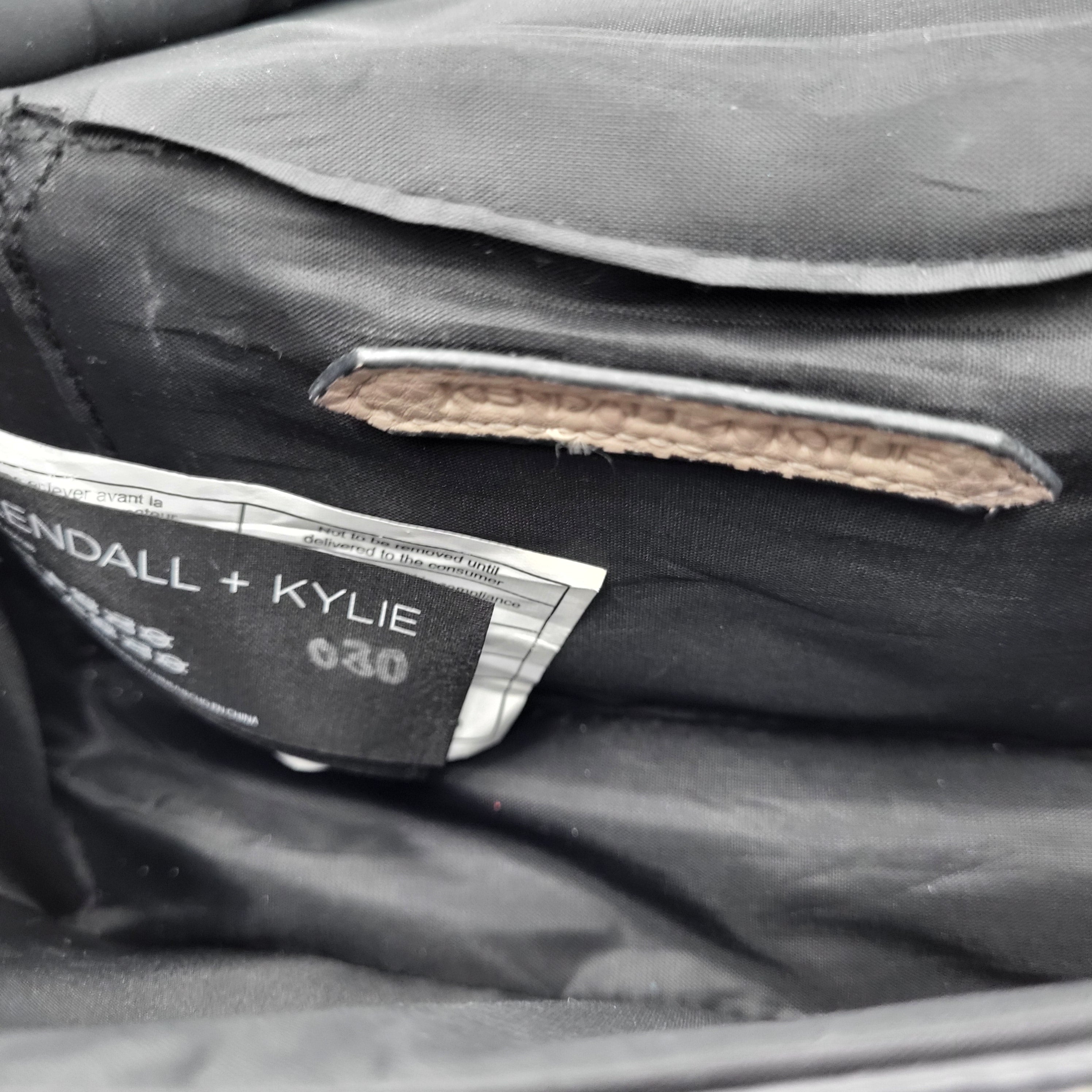Kendall + Kylie Beige Mini Top Handle Crossbody Bag