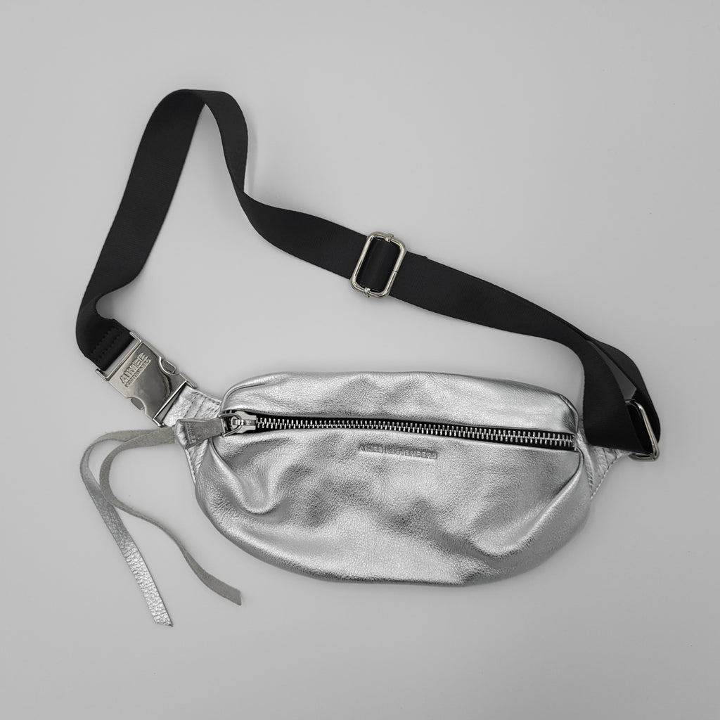 Aimee Kestenberg Silver Leather Belt Bag