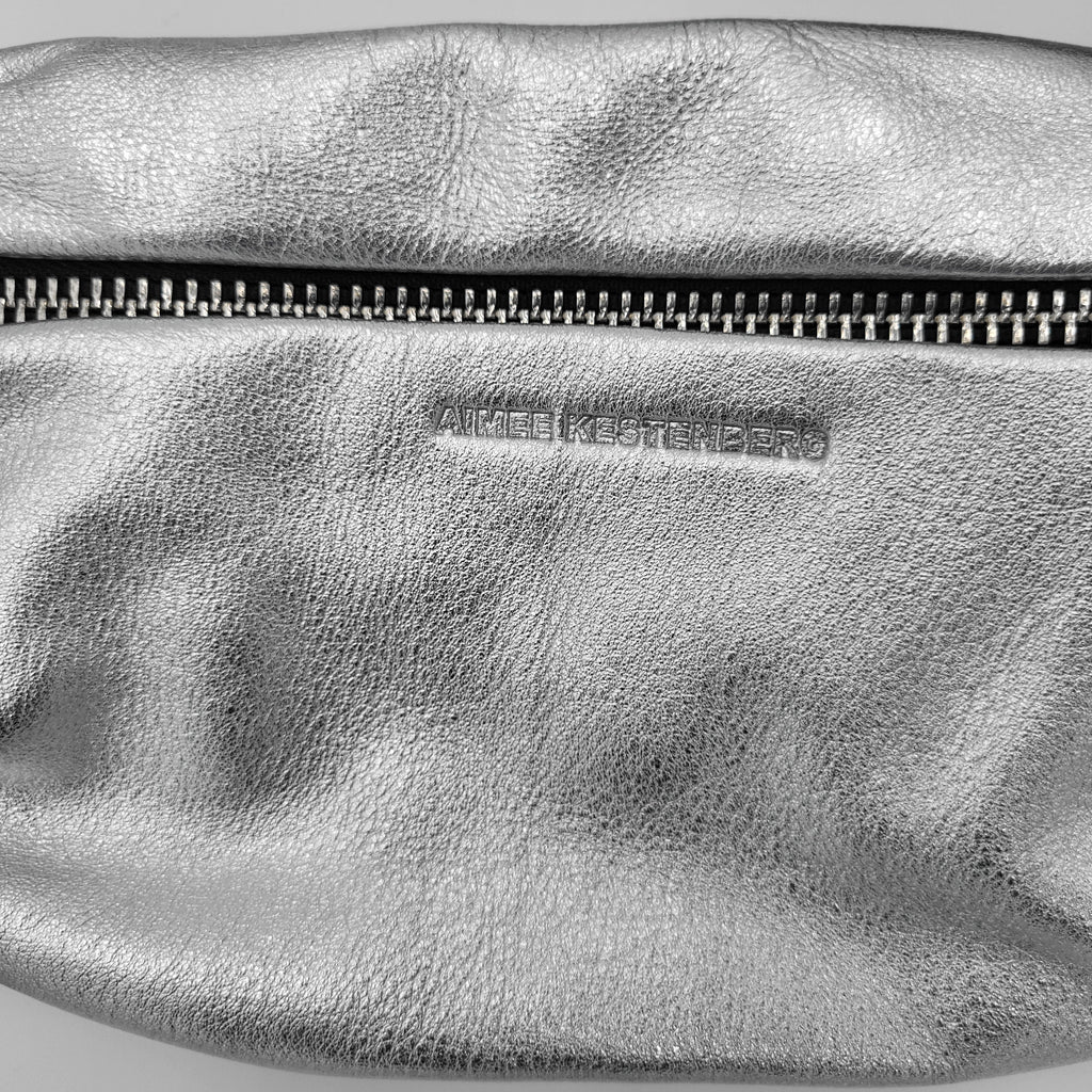 Aimee Kestenberg Silver Leather Belt Bag
