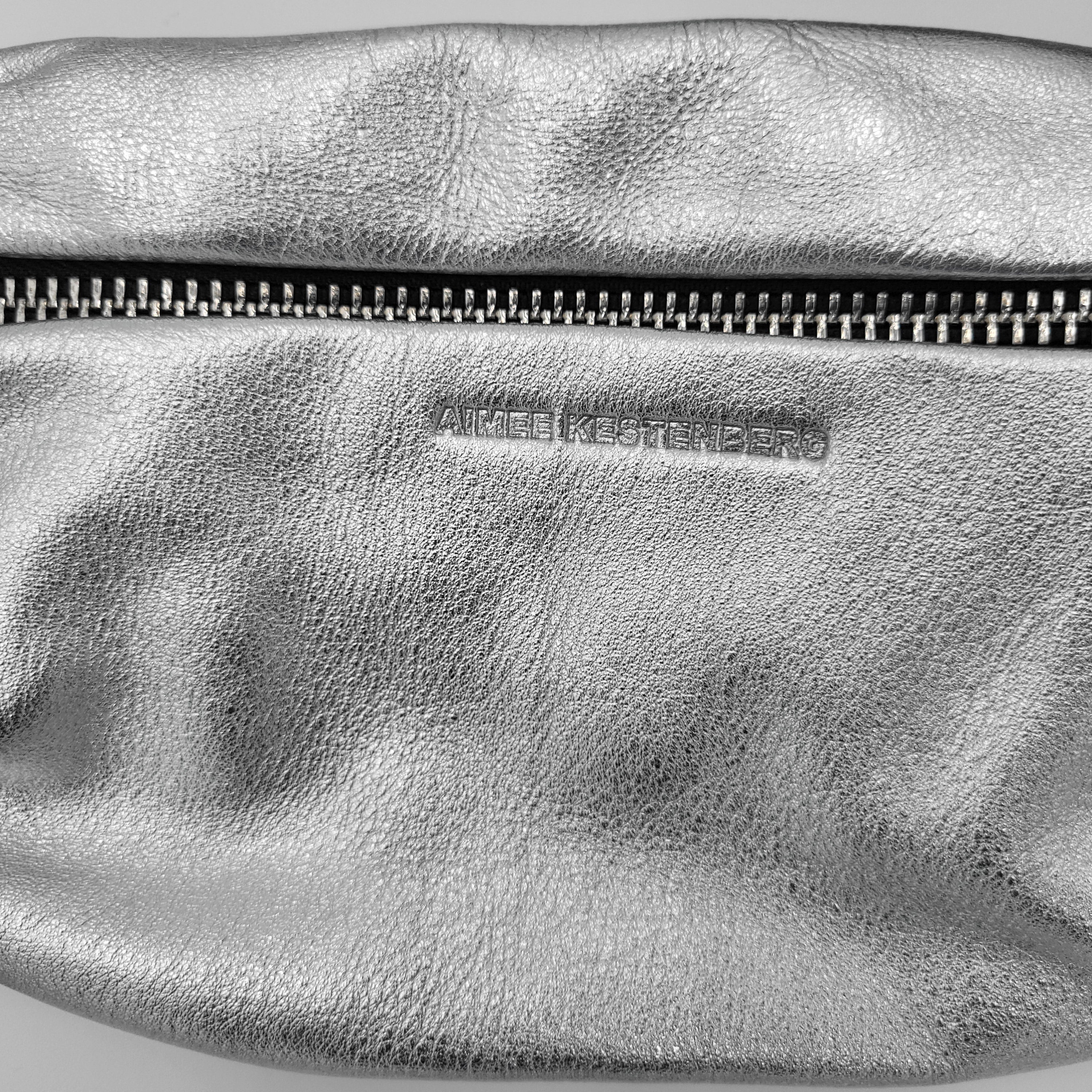 Aimee Kestenberg Silver Leather Belt Bag