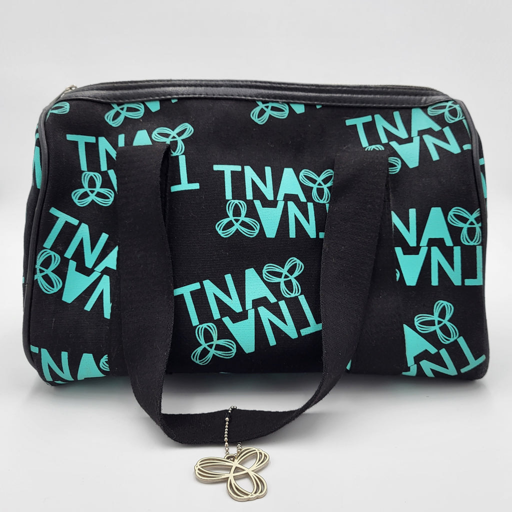 TNA Black Teal Logo Duffel Bag