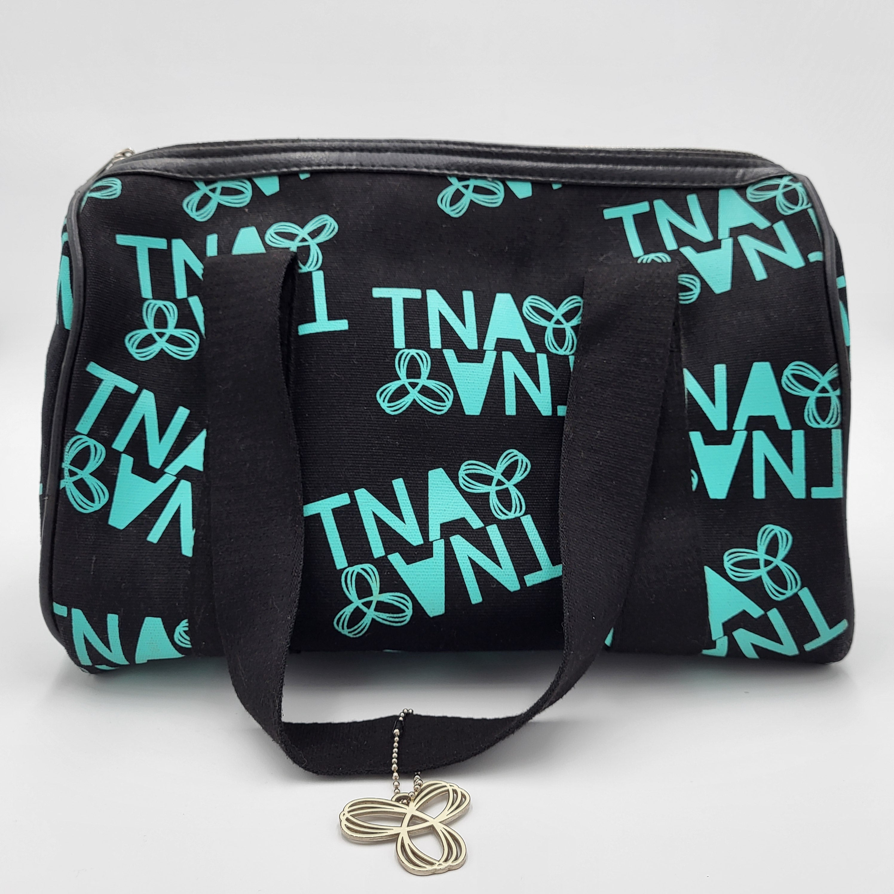 TNA Black Teal Logo Duffel Bag