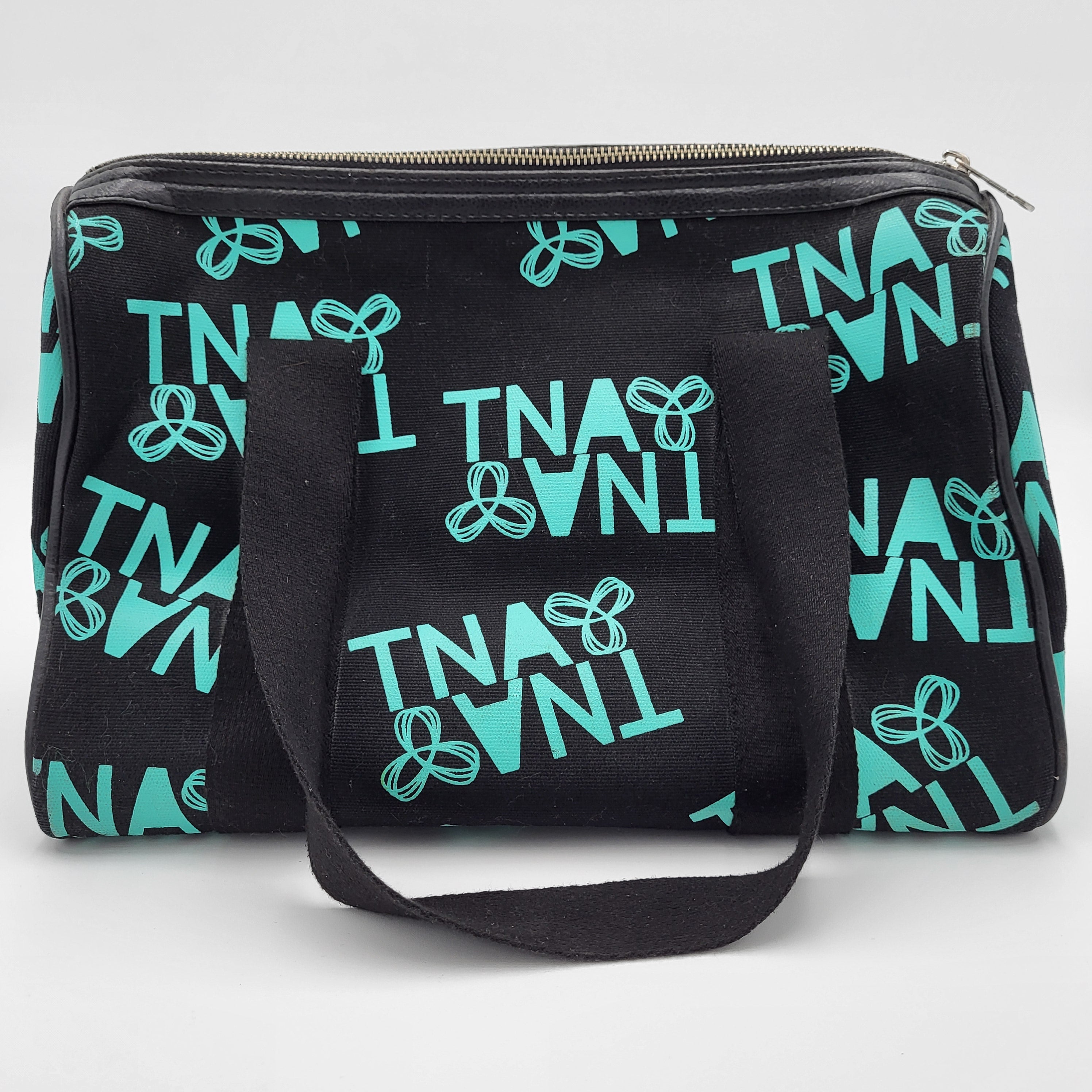 TNA Black Teal Logo Duffel Bag