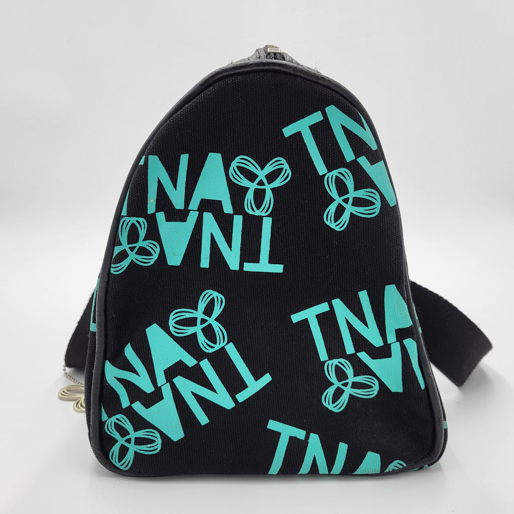 TNA Black Teal Logo Duffel Bag