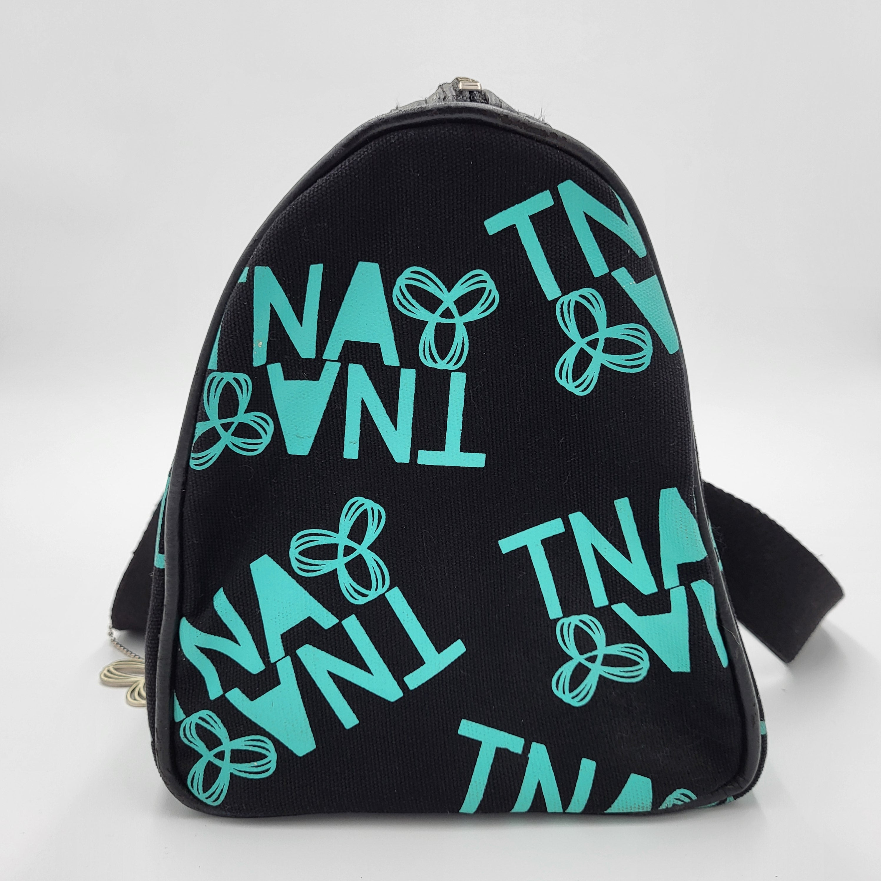 TNA Black Teal Logo Duffel Bag