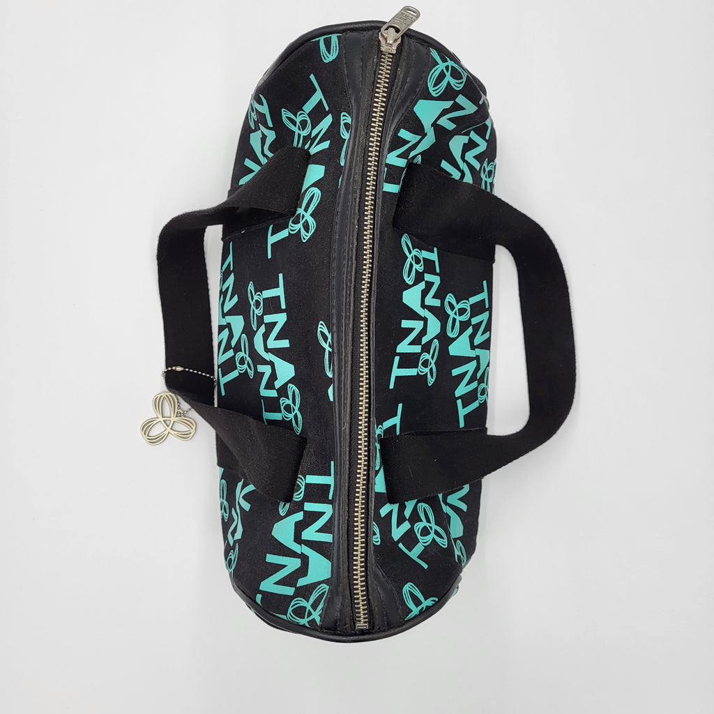 TNA Black Teal Logo Duffel Bag