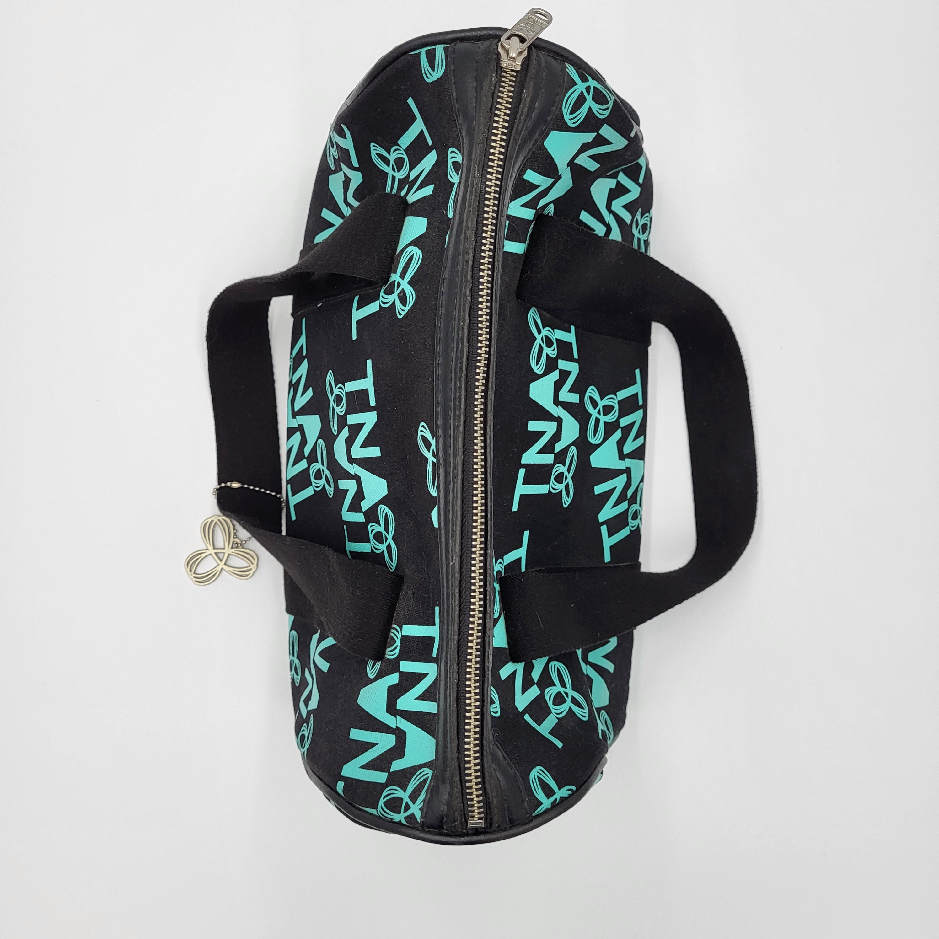 TNA Black Teal Logo Duffel Bag