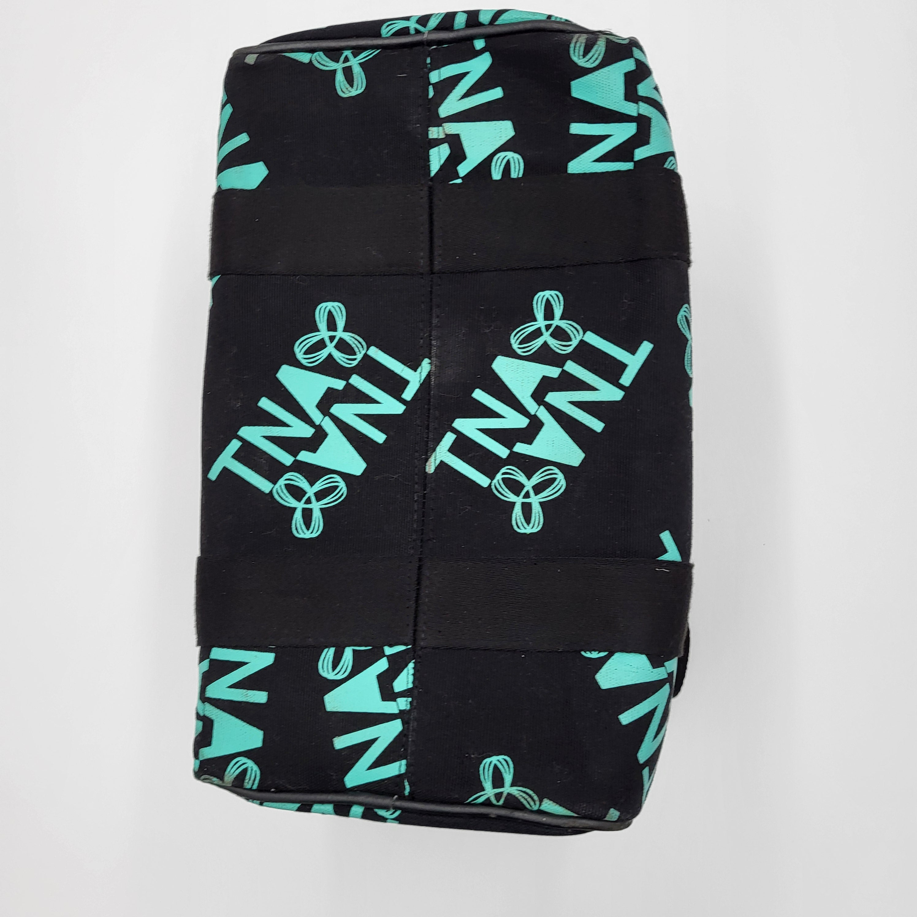 TNA Black Teal Logo Duffel Bag