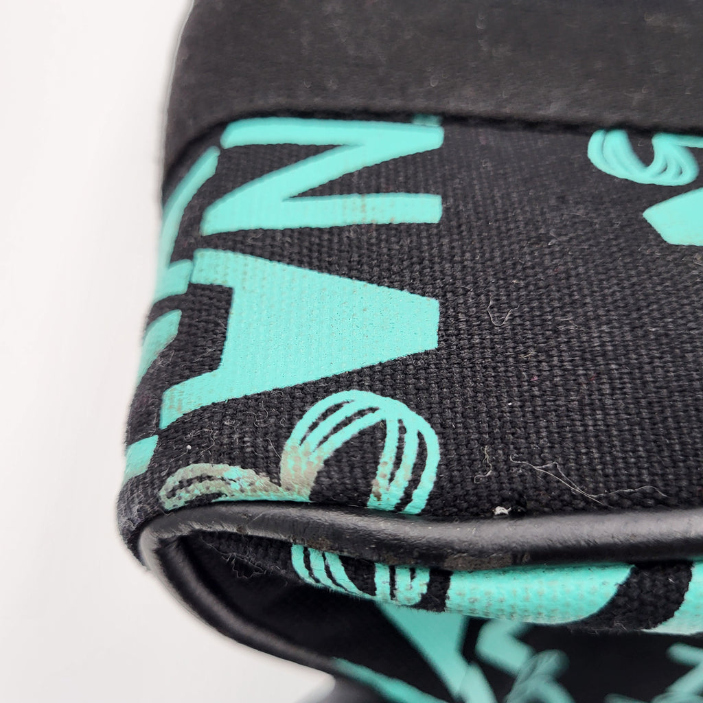 TNA Black Teal Logo Duffel Bag